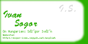 ivan sogor business card